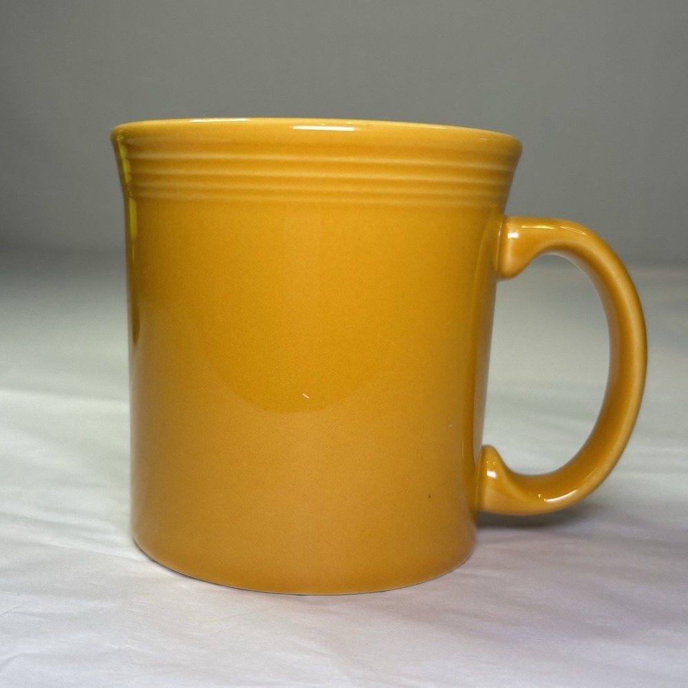 Fiesta Fiestaware Sunflower Yellow Java Coffee Comfort Mug Cup HLC USA‎